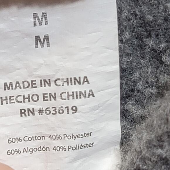 BEBE Sport Hoodie Logo Sweatshirt Gray Silver Glitter Women's Size M - Picture 7 of 8